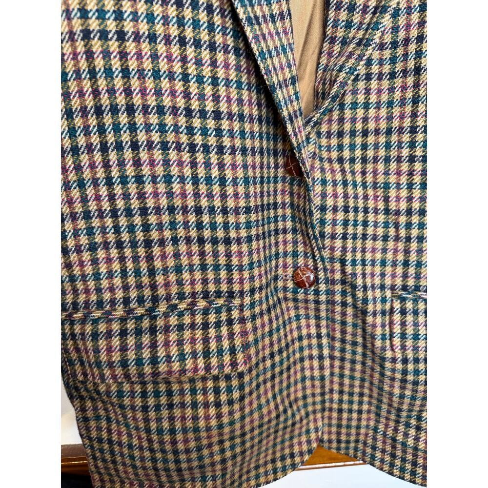 Women’s Pendleton Knockabouts Large Houndstooth 100% Virgin Wool Blazer Jacket - Picture 5 of 6